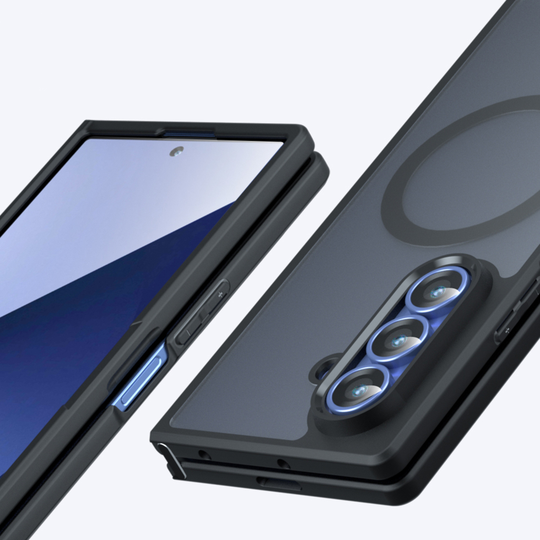 Кейс Mgsafe Full Matte Mag за Samsung Galaxy Fold 8, Черен