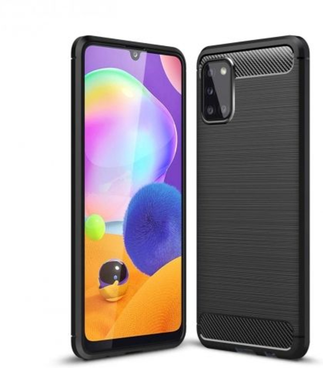 Anti Shock гръб Carbon за Samsung A315 Galaxy A31, Черен