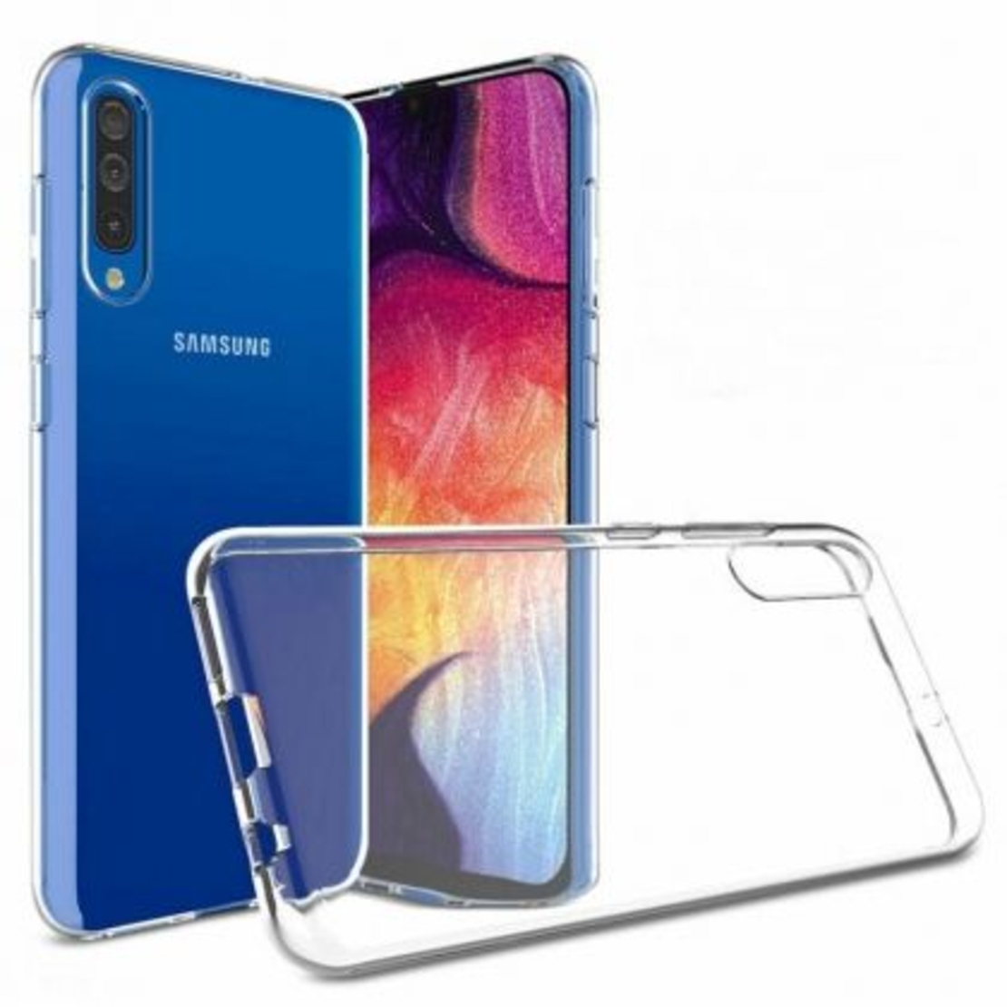 Anti Shock плътен силиконов гръб Perfect 2mm за Samsung A505 Galaxy A50, Прозрачен