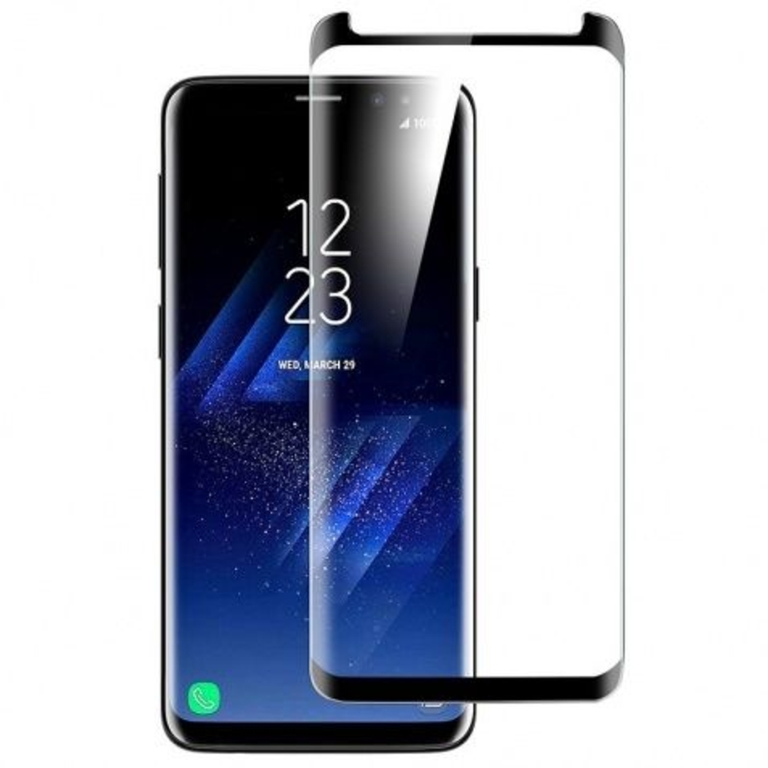 5D Стъклен протектор Full Glue Cover Samsung G960 Galaxy S9, Черен