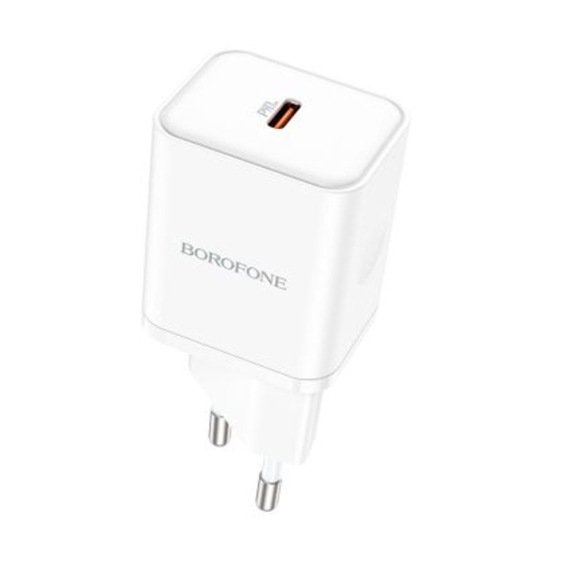 Зарядно адаптер Borofone, BN6 Field, Type C, QC3.0 PD 20W, Бързо зареждане, Бяло
