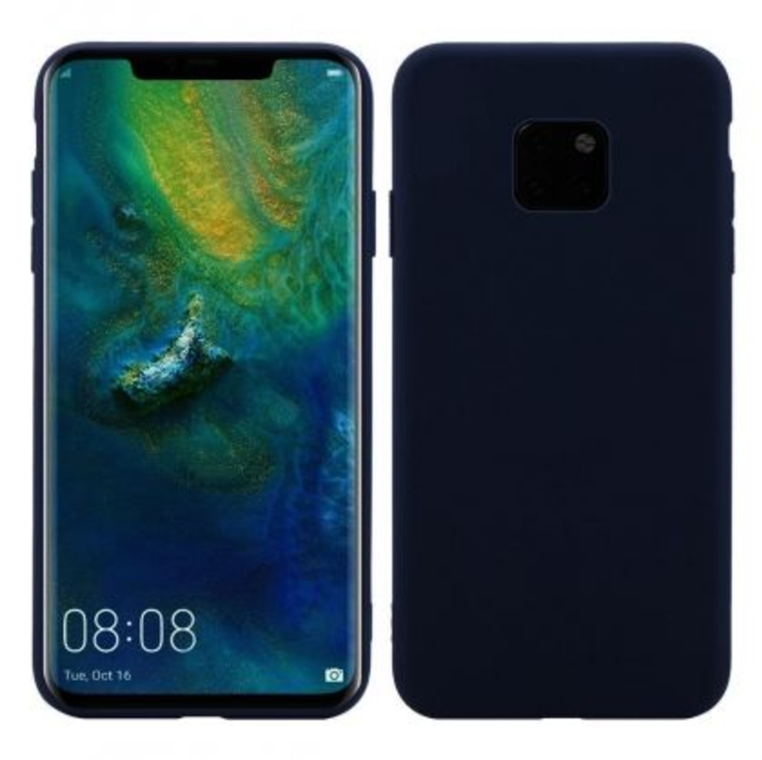 Луксозен гръб Mercury Goospery Soft Feeling за Huawei Mate 20 Pro, Син