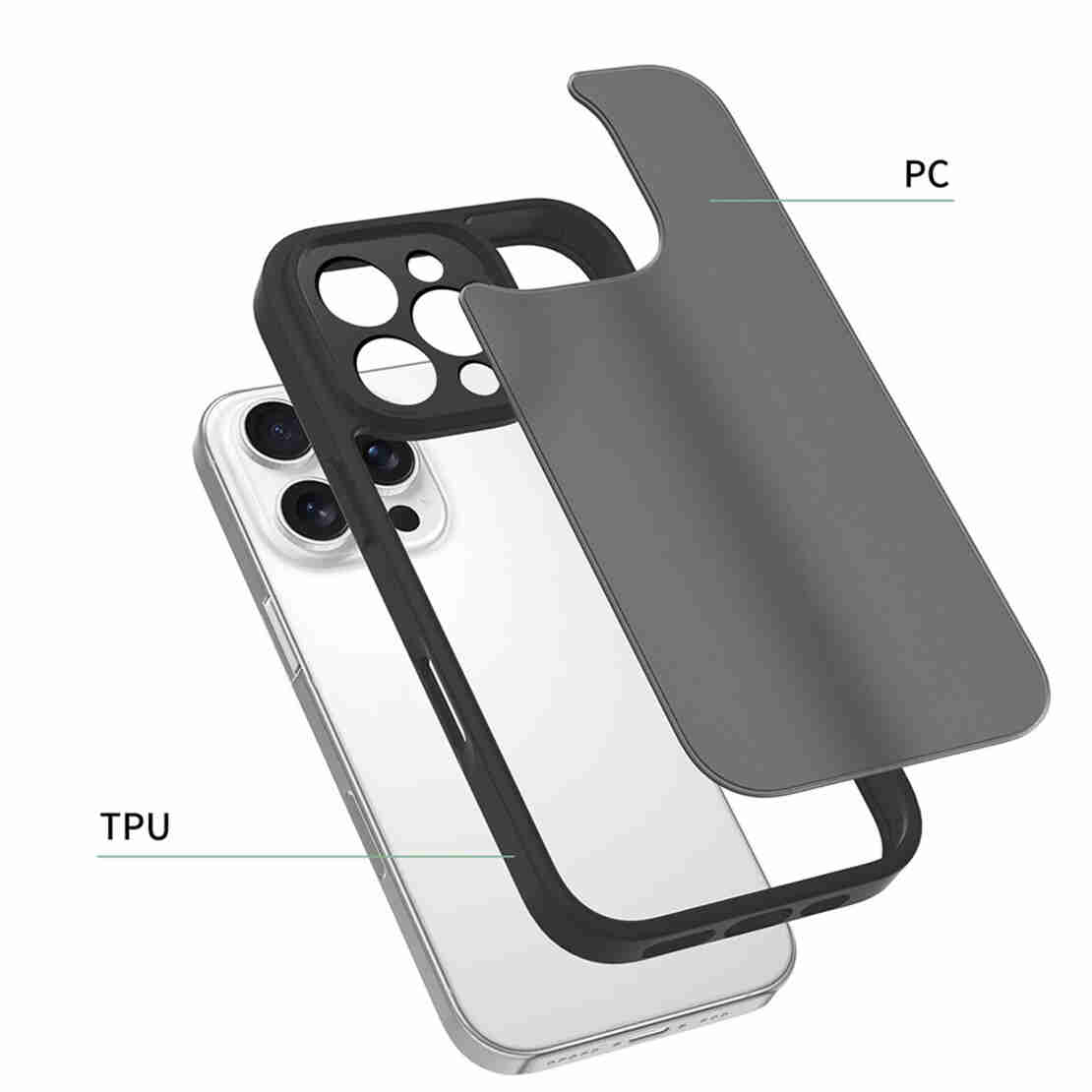 Кейс Magsafe Full Matte Mag за IPhone 15 Pro, Черен