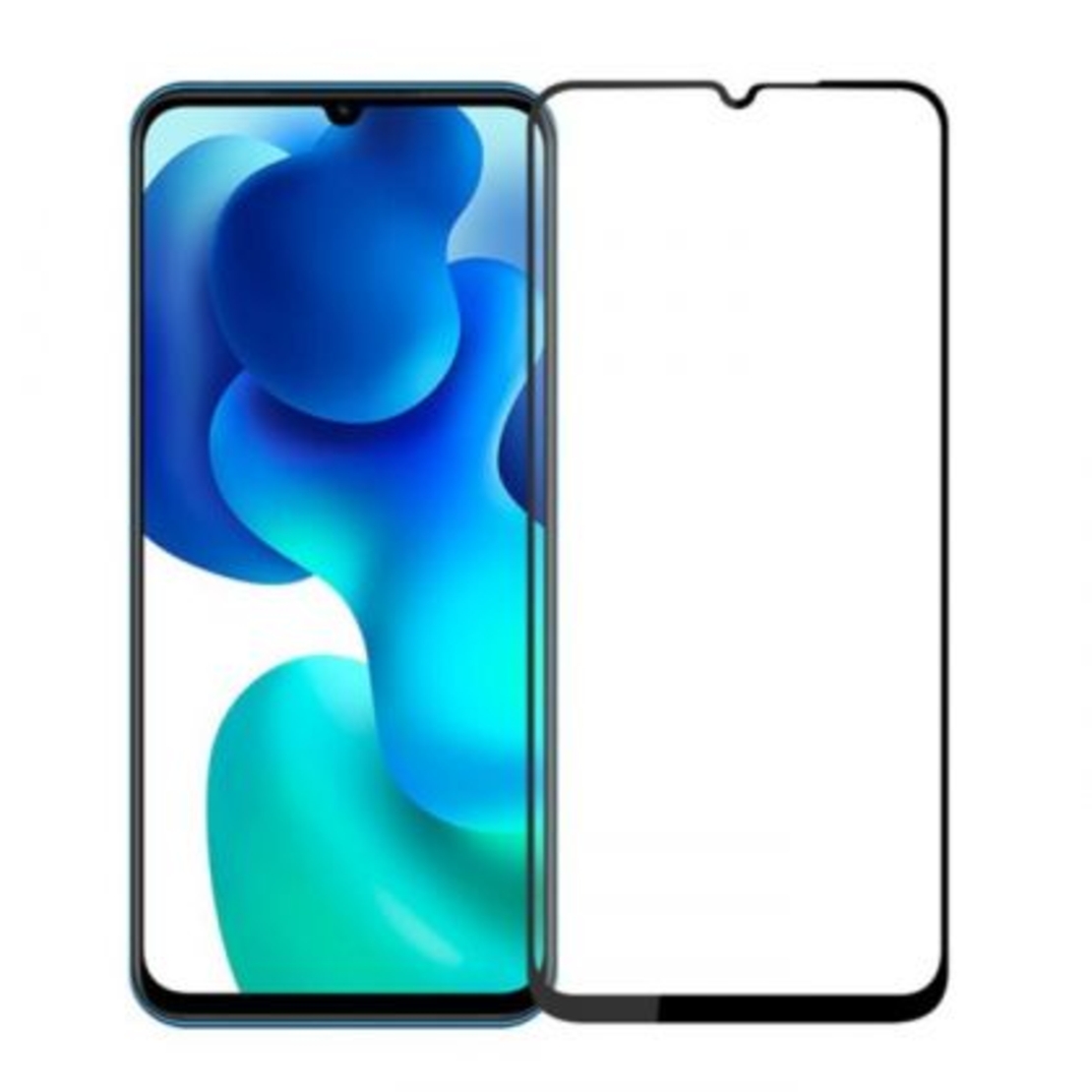 5D Стъклен протектор Hard Glass Full Glue Cover за Xiaomi Mi 10 Lite 5G, Черен