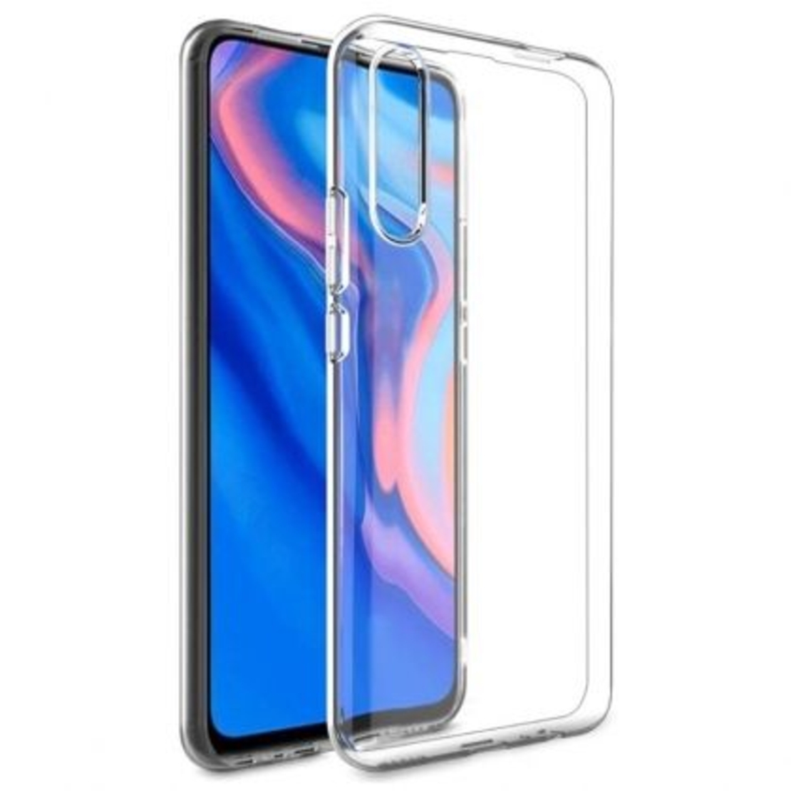 Ултра тънък силиконов гръб за Huawei P Smart Pro (2019), Прозрачен