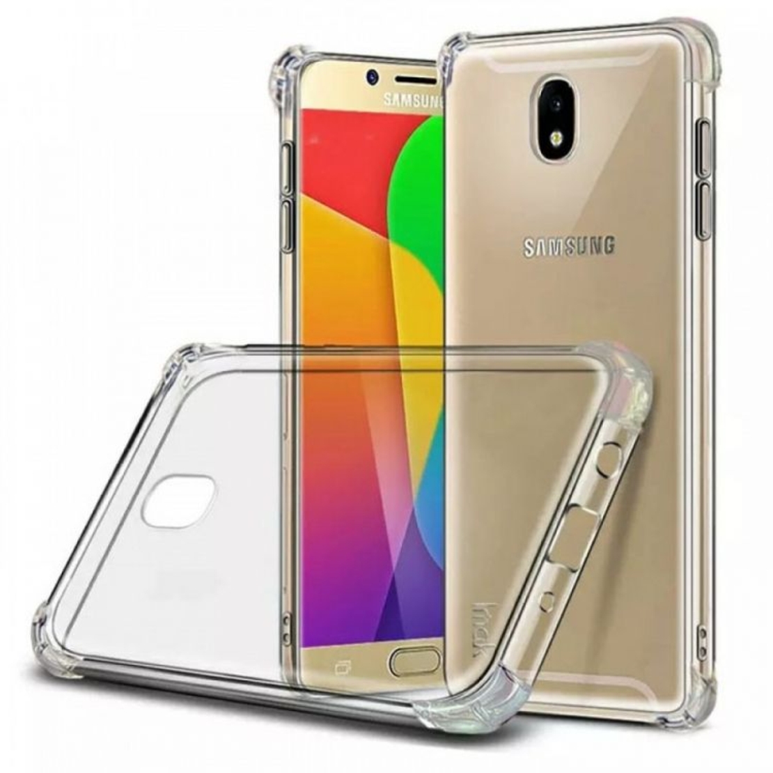 Anti Shock силиконов гръб за Samsung J3 (2017), Прозрачен