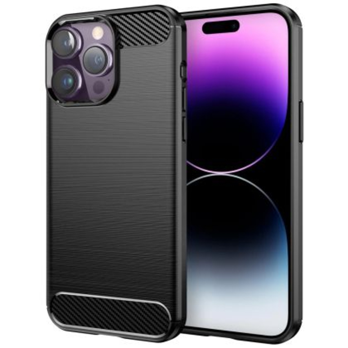 Anti Shock гръб Carbon за Iphone 14 Pro Max, Черен