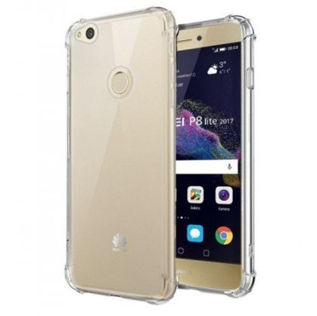 Anti Shock силиконов гръб за Huawei Honor 8Lite/P8 Lite 2017/P9 Lite 2017, Прозрачен