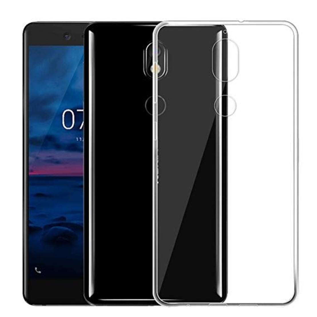 Ултра тънък силиконов гръб за Nokia 7, Прозрачен