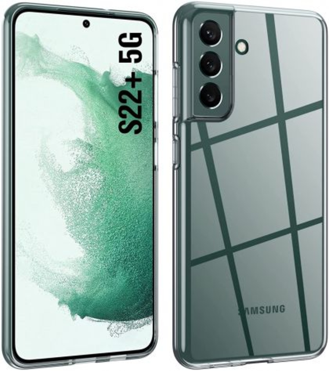 Ултра тънък силиконов гръб за Samsung Galaxy S22 Plus, Прозрачен
