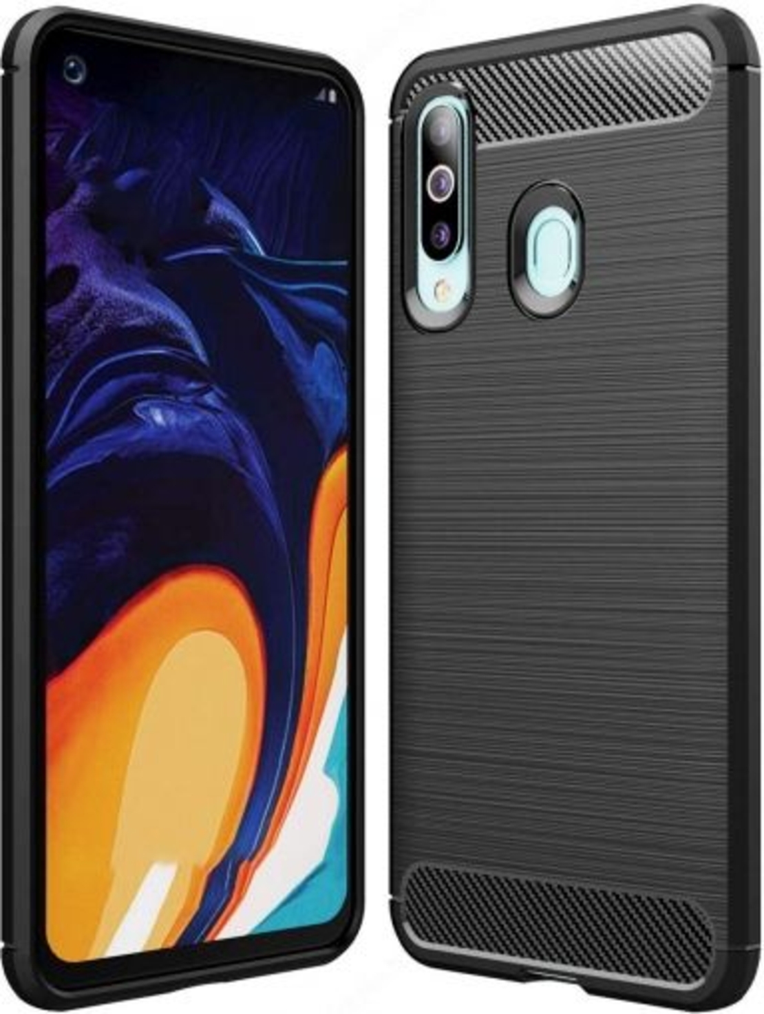 Anti Shock гръб Carbon за Samsung M405 Galaxy M40, Черен