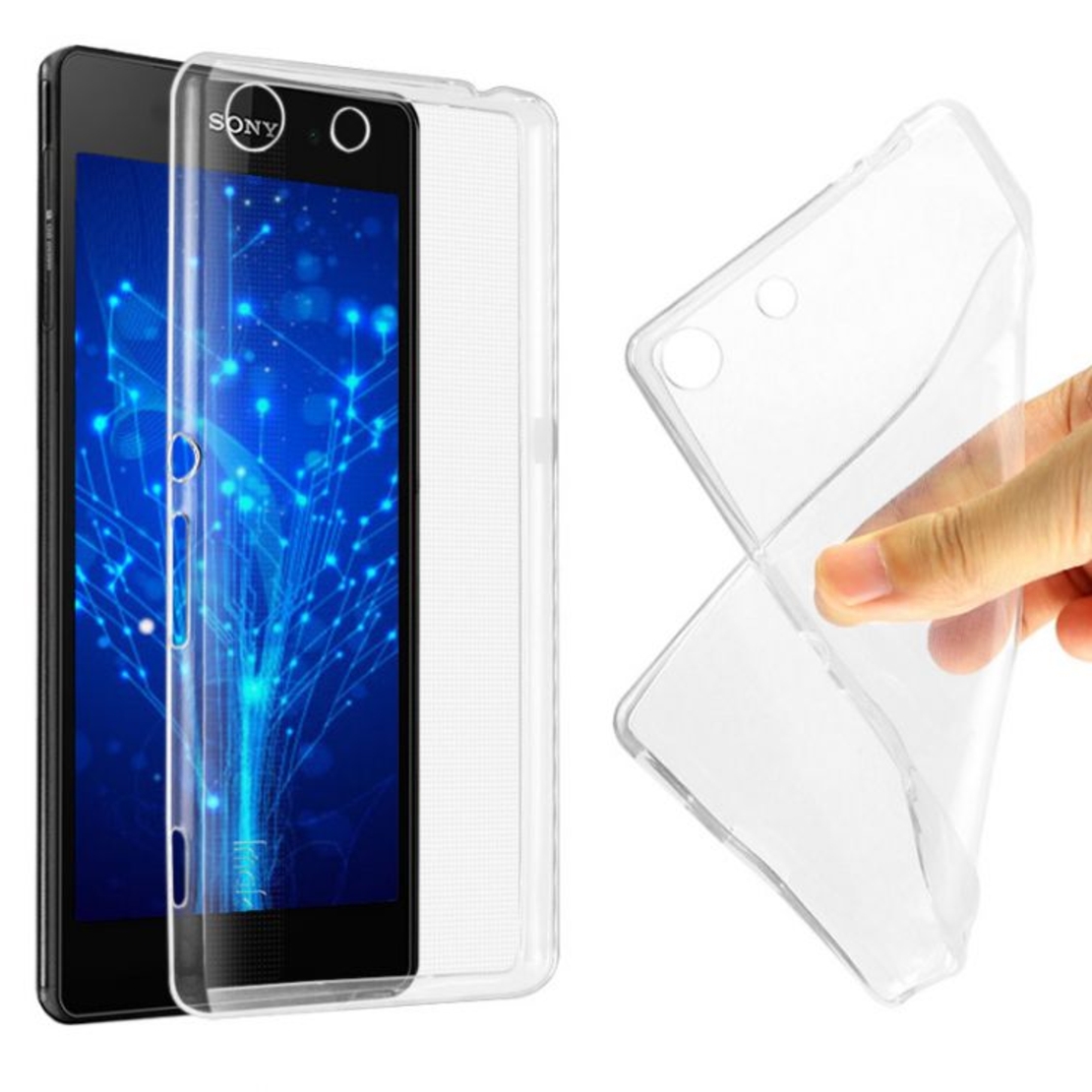 Ултра тънък силиконов калъф за Sony Xperia M5