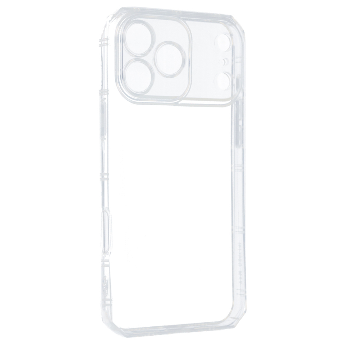 Силиконов кейс за IPhone 17 Pro Armor Anti Shock, защита около камерите, Прозрачен