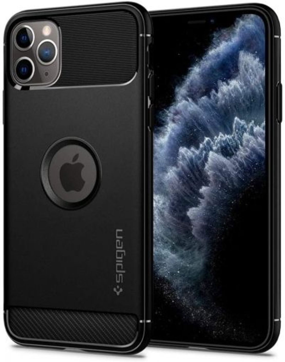 Кейс Spigen, Rugged Armor, за Iphone 11 Pro MAX, Черен Matt
