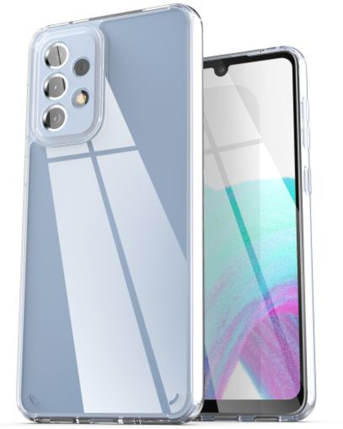 Плътен силиконов гръб Perfect 2mm за Samsung Galaxy A33 5G, Защита около камерите, Прозрачен