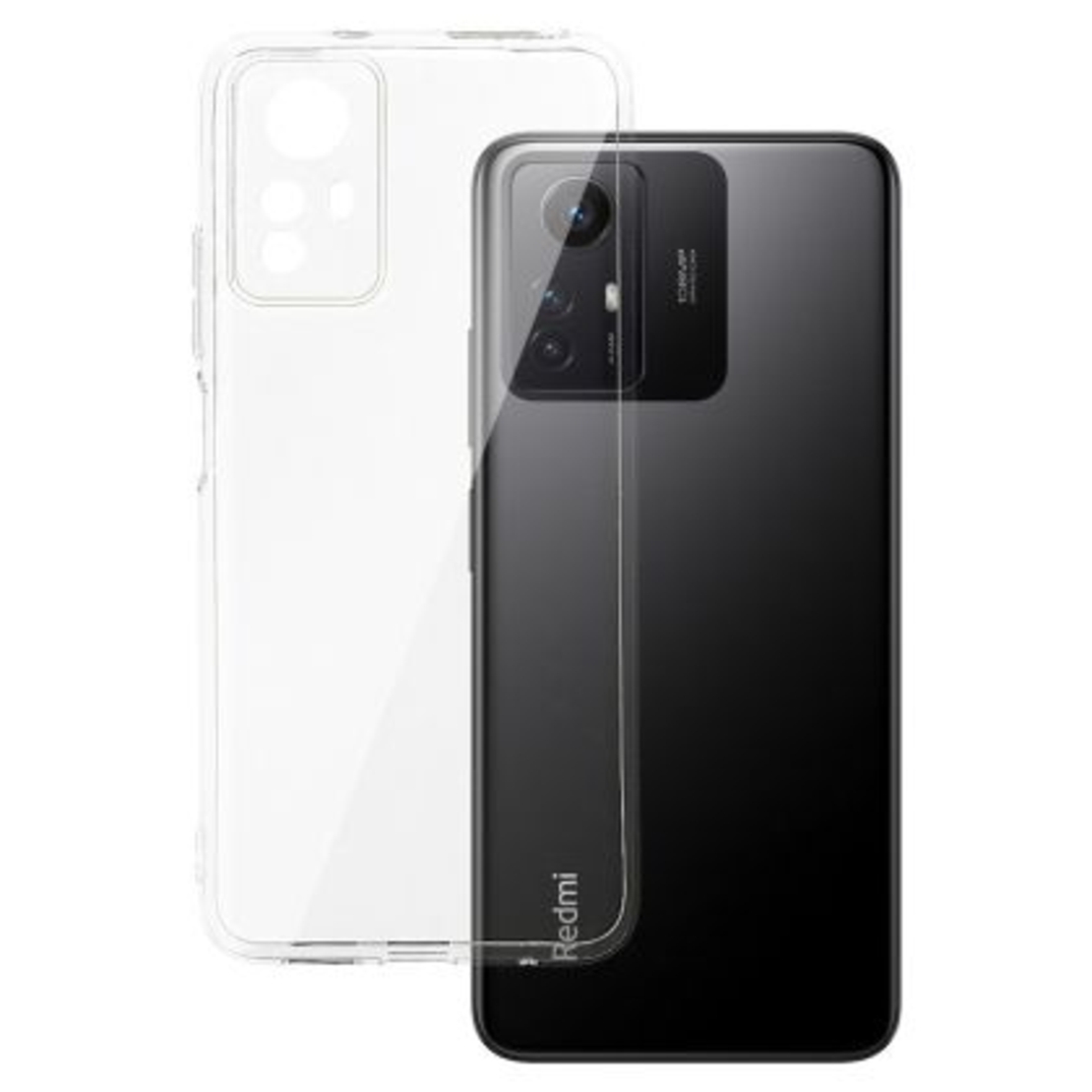 Плътен силиконов гръб Perfect 2mm за Xiaomi Redmi Note 12S, Защита около камерите, Прозрачен