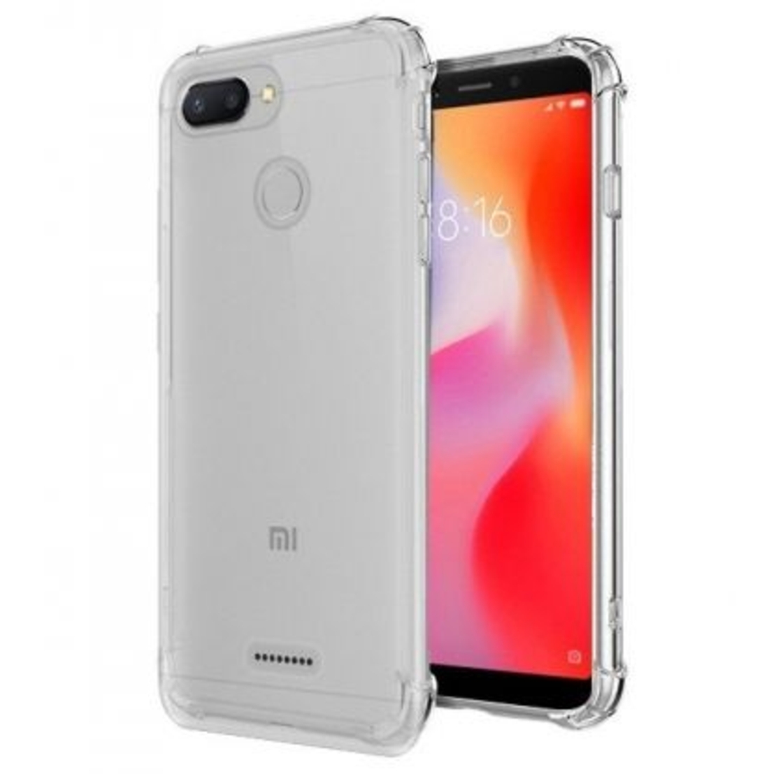 Anti Shock силиконов гръб за Xiaomi Redmi 6, Прозрачен