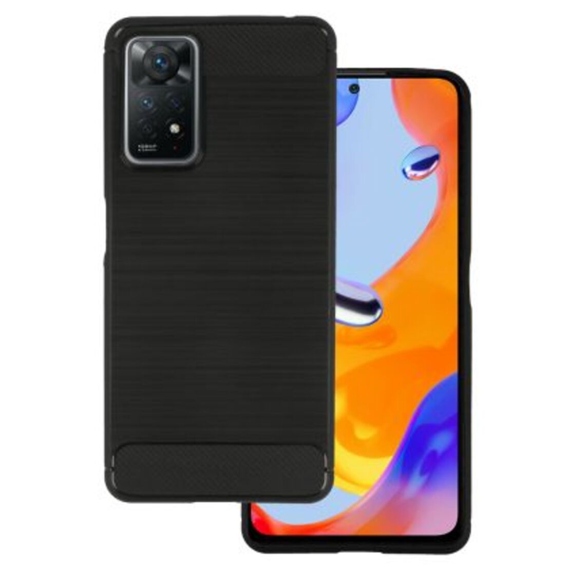 Anti Shock гръб Carbon за Xiaomi Redmi Note 11 Pro 4G/5G, Черен