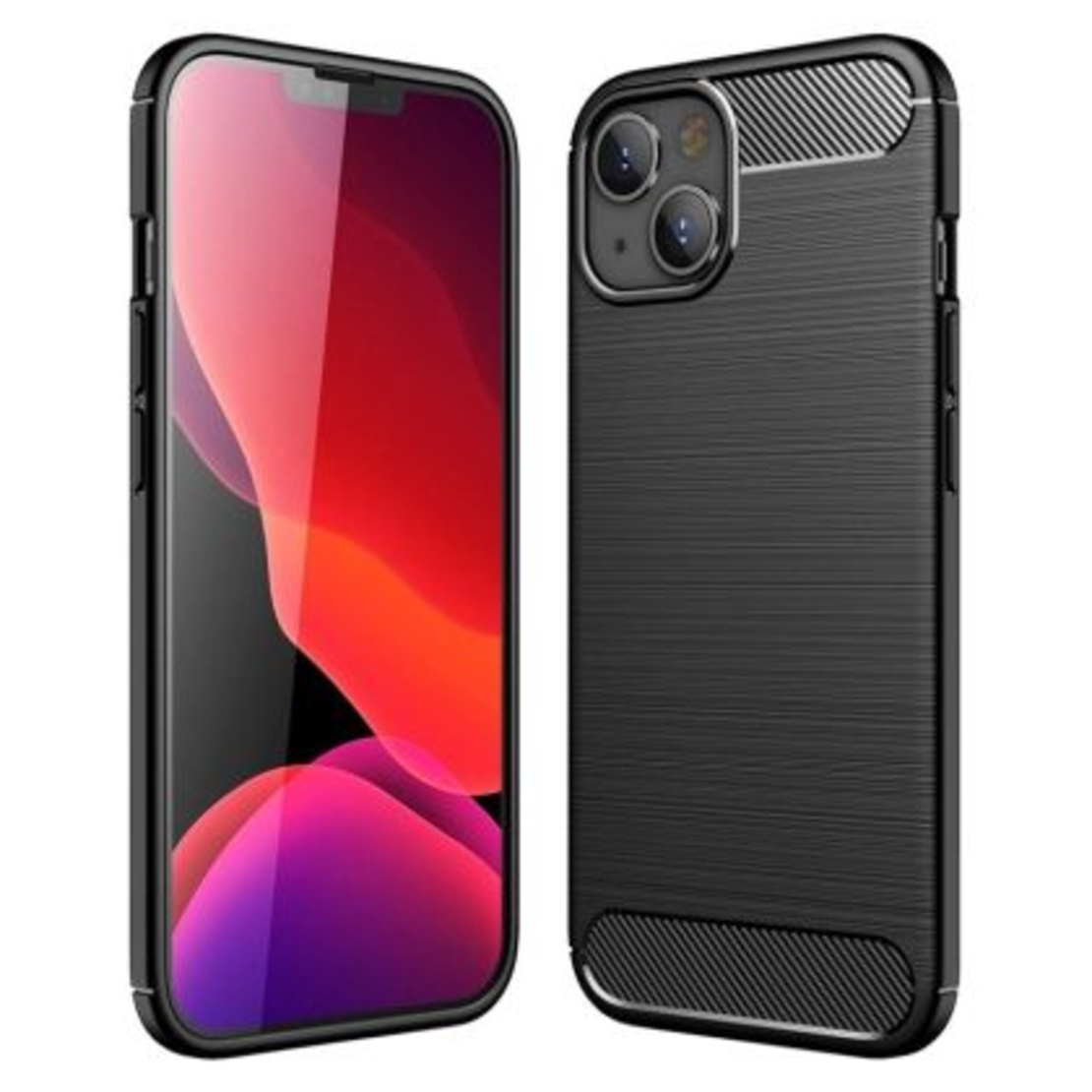 Anti Shock гръб Carbon за Iphone 14 Plus, Черен
