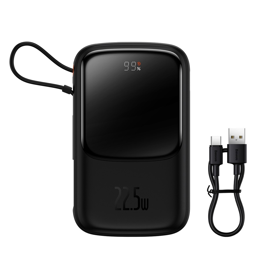 Преносима батерия Baseus QPow Pro 20000mAh USB+Type C PD22,5W (PPQD060301), Черен