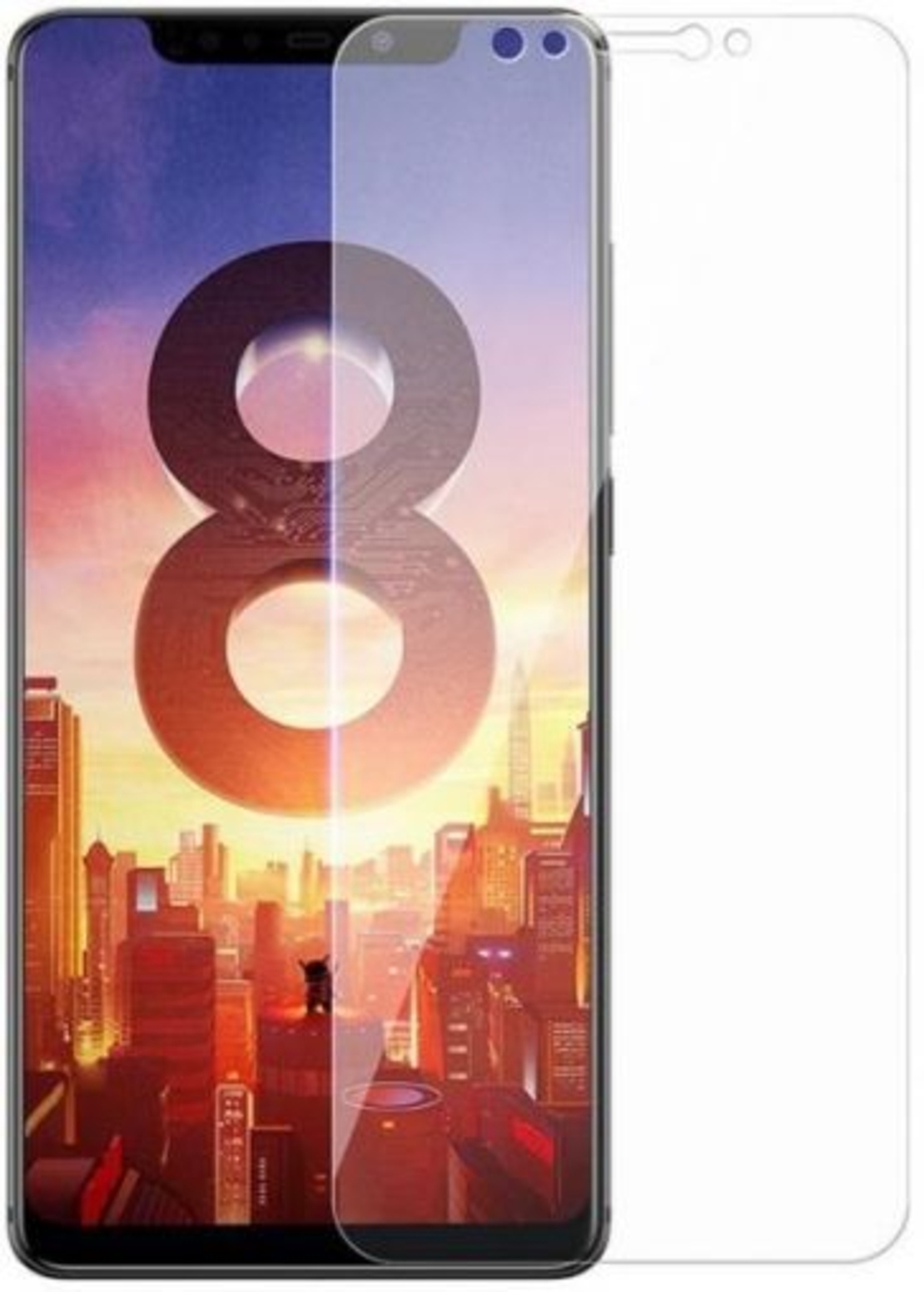 Стъклен скрийн протектор, Tempered Glass за Xiaomi MI 8, Прозрачен