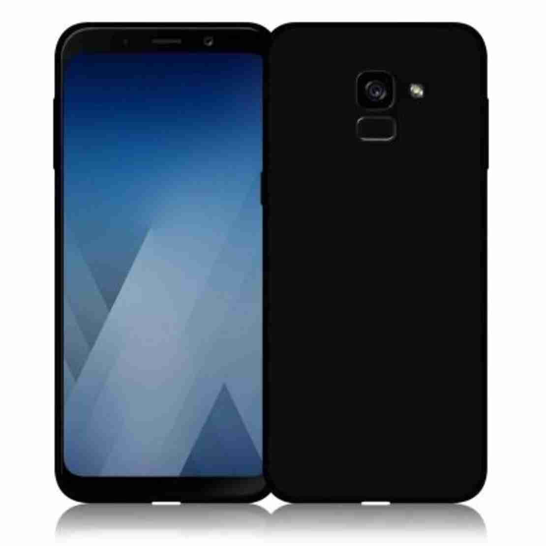 Силиконов гръб Matt Frosted за Samsung A530 Galaxy A5 (2018)/A8 (2018), Черен
