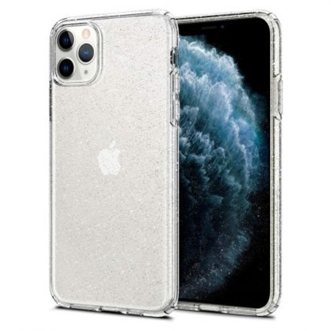 Силиконов блестящ гръб Lily Crystal Glitter за IPhone 11 Pro Max, Прозрачен