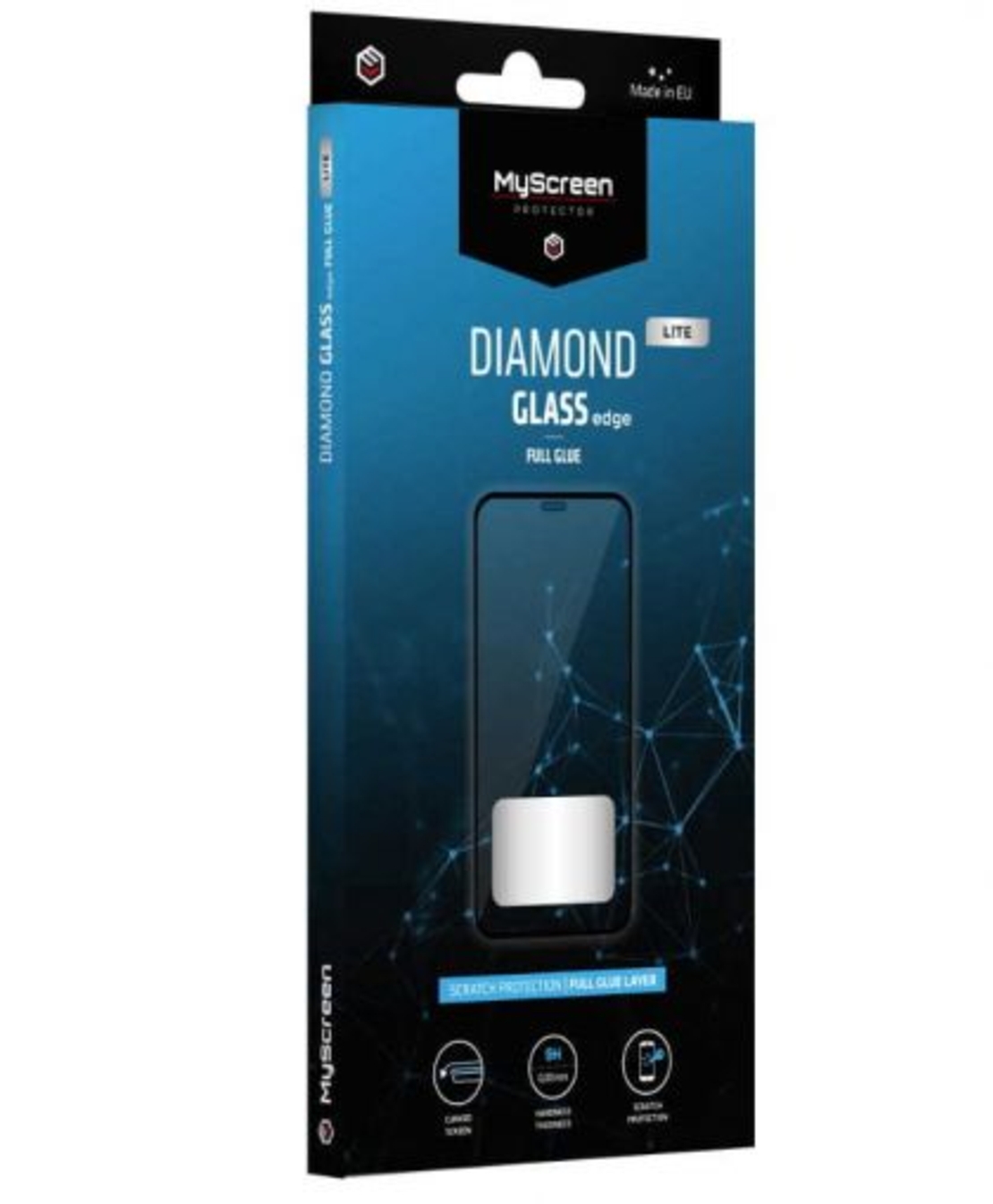 Стъклен протектор MyScreen Lite Diamond Glass Edge Full Glue Cover за Xiaomi 11 Lite/Mi 11 Lite, Черен