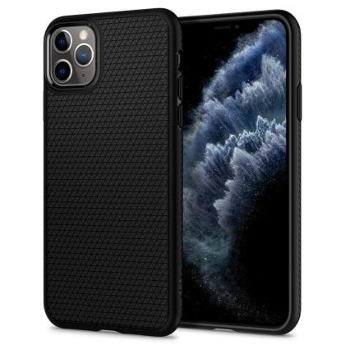 Кейс Spigen, Liquid Air, за Iphone 11 Pro (077CS27232), Черен Matt