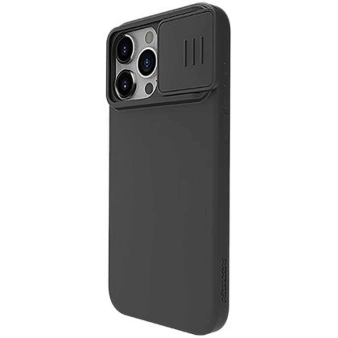 Кейс Nillkin със защита за камера, Camshield Silky Silicone, за Iphone 15 Pro, Черен