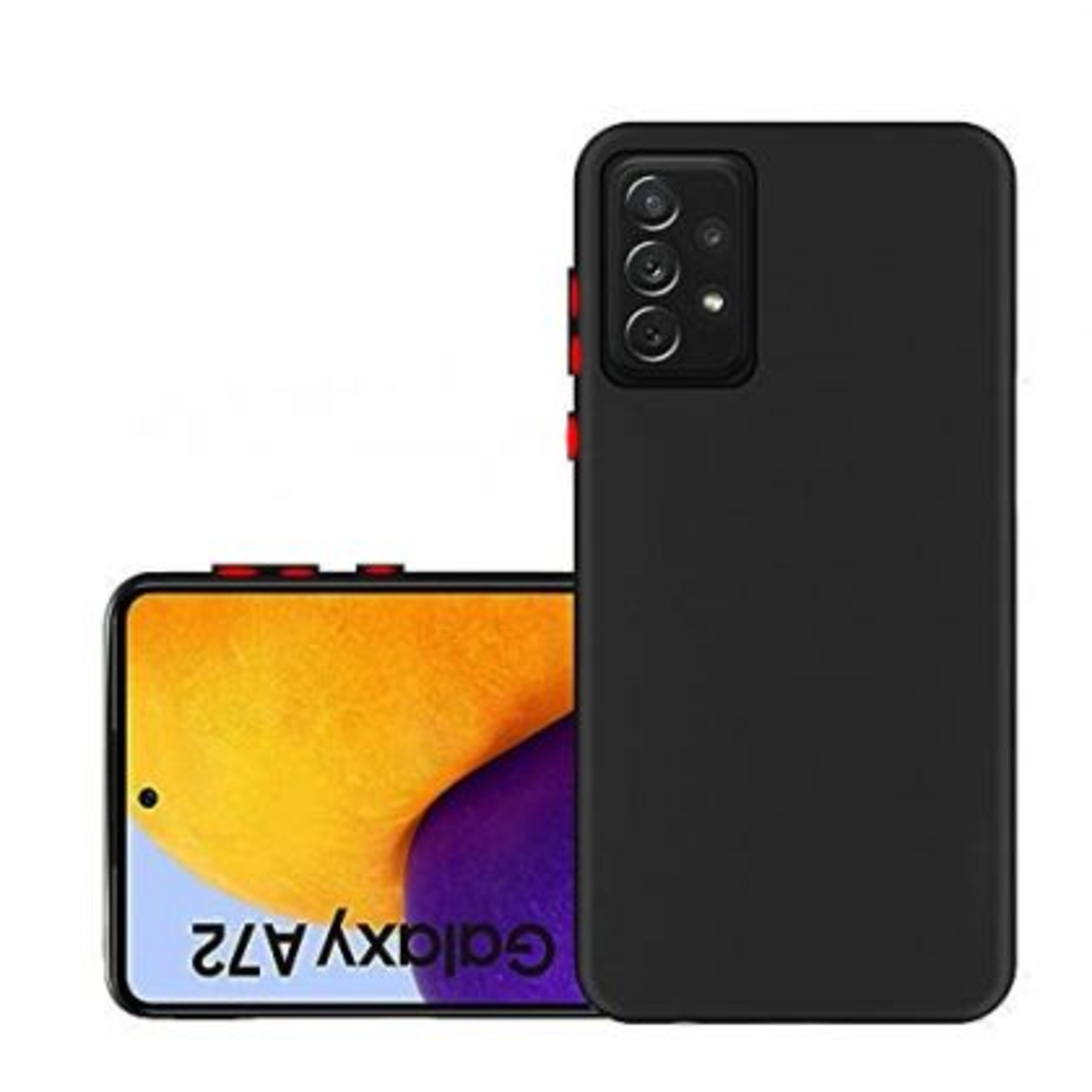 Силиконов матиран гръб SoftSolid за Samsung A725/А726 Galaxy A72 4G/5G, Черен