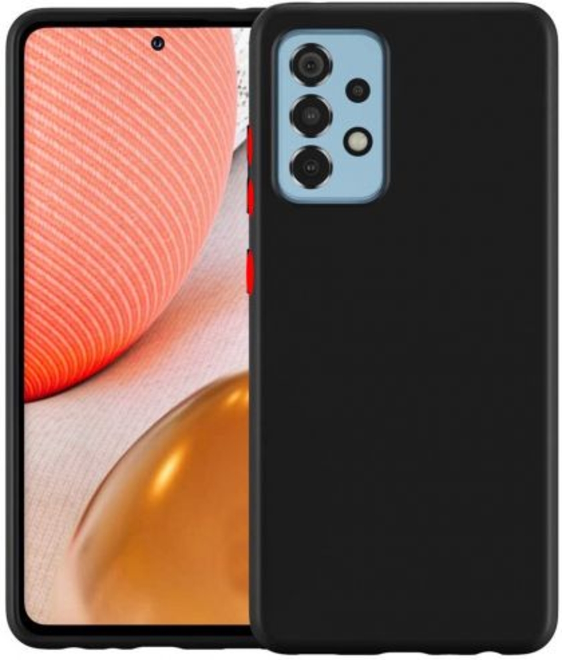 Силиконов матиран гръб SoftSolid за Samsung A525/А526 Galaxy A52/A52S 4G/5G, Черен