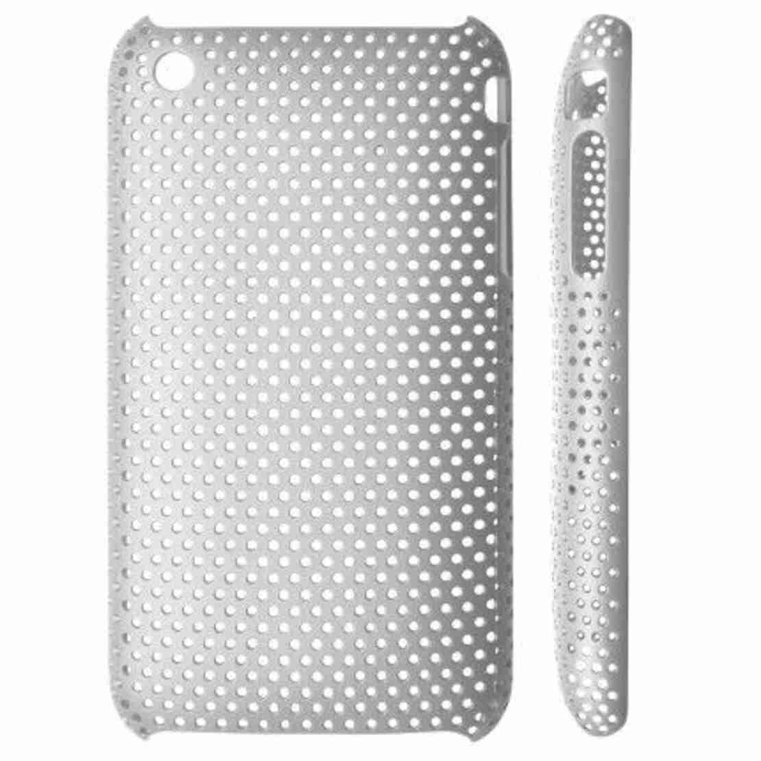 Твърд силиконов перфориран калъф(гръб) за IPhone 4