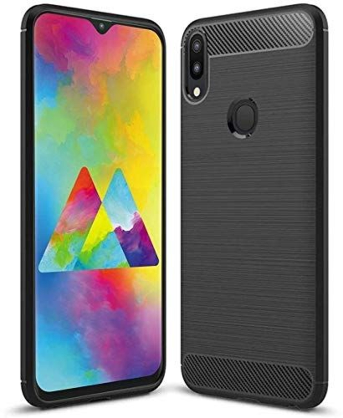 Anti Shock гръб Carbon за Samsung M205 Galaxy M20, Черен