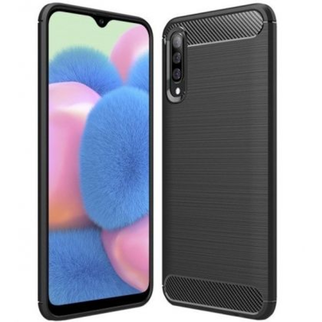 Anti Shock гръб Carbon за Samsung A307 Galaxy A30S, Черен