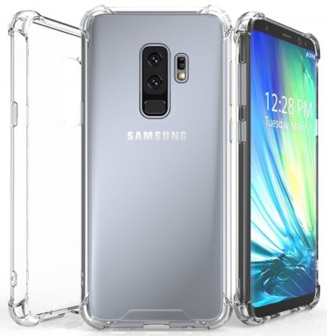 Anti Shock силиконов гръб за Samsung G965 Galaxy S9 Plus, Прозрачен
