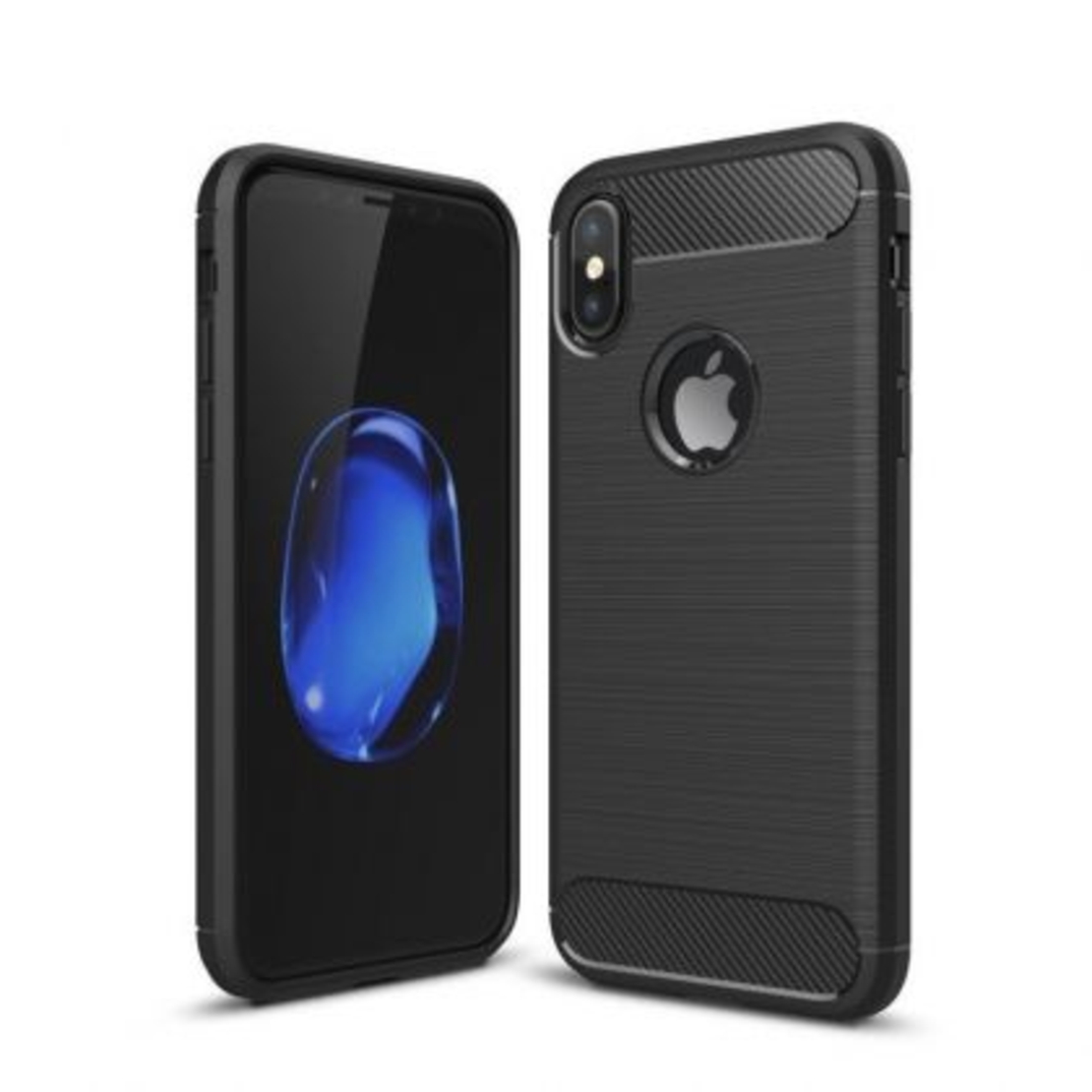 Anti Shock гръб Carbon за IPhone XS MAX, Черен