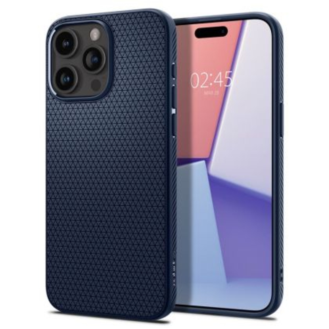 Кейс Spigen, Liquid Air, за IPhone 15 Pro (ACS06705), Син