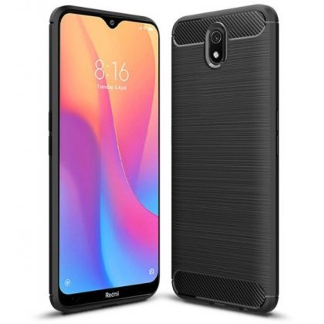 Anti Shock гръб Carbon за Xiaomi Redmi 8A, Черен