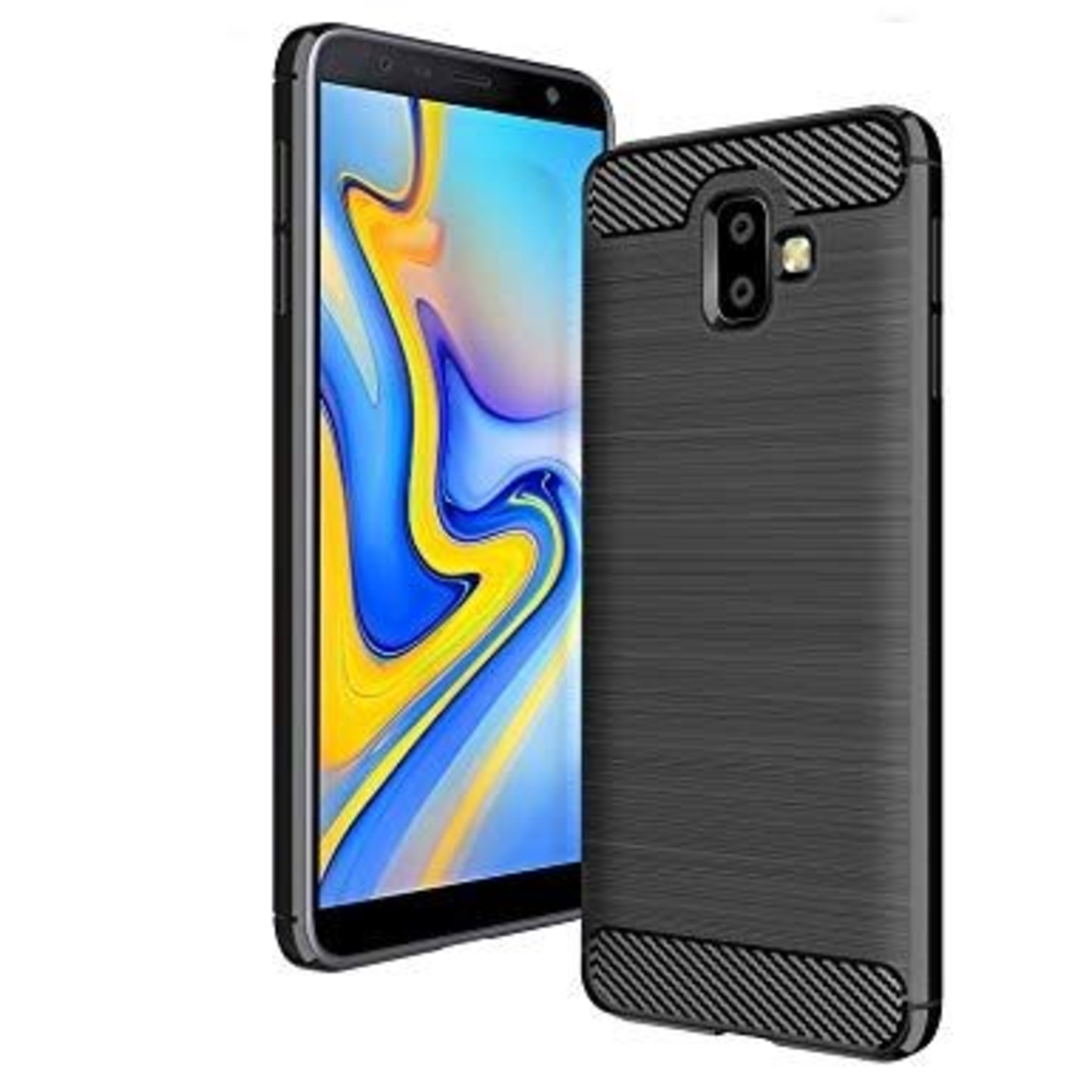 Anti Shock гръб Carbon за Samsung J610 Galaxy J6 Plus 2018, Черен