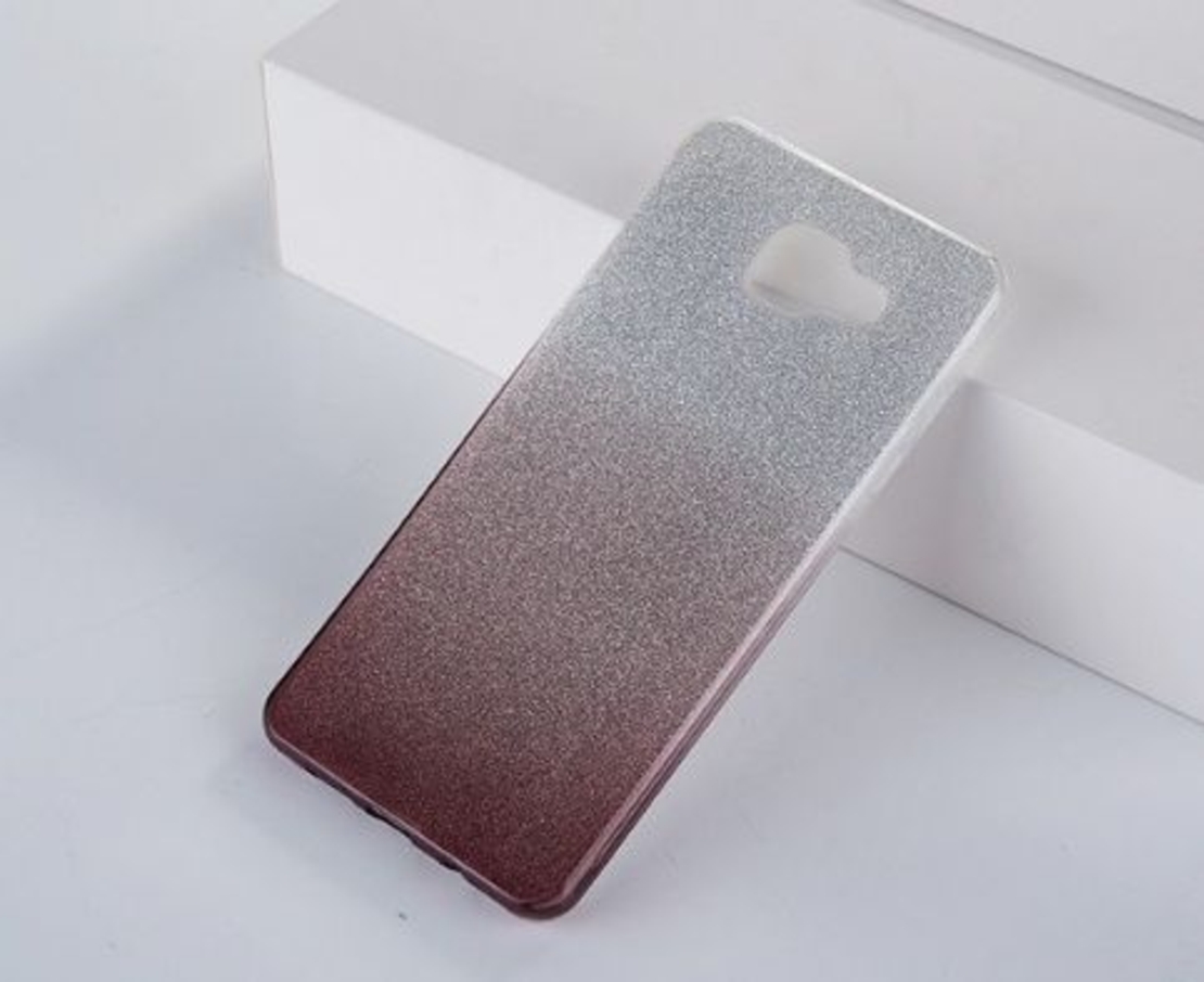 Луксозен силиконов гръб Bling в преливащо черно за Samsung A520 Galaxy A5 (2017)