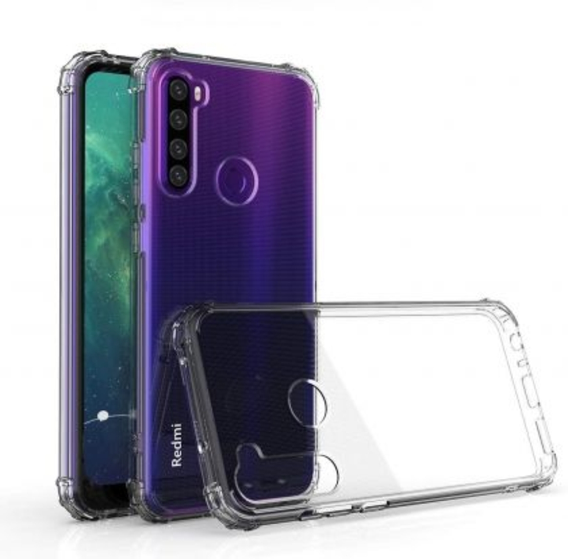 Anti Shock силиконов гръб за Xiaomi Redmi Note 8T, Прозрачен