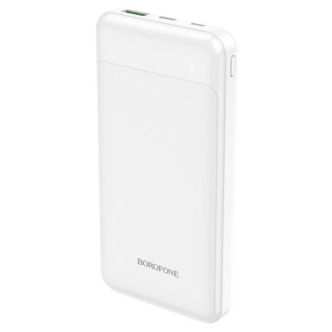 Преносима батерия Borofone, 10 000mAh BJ19 Incredible, USB+Type C, PD 20W, QC3.0 18W, Бяла