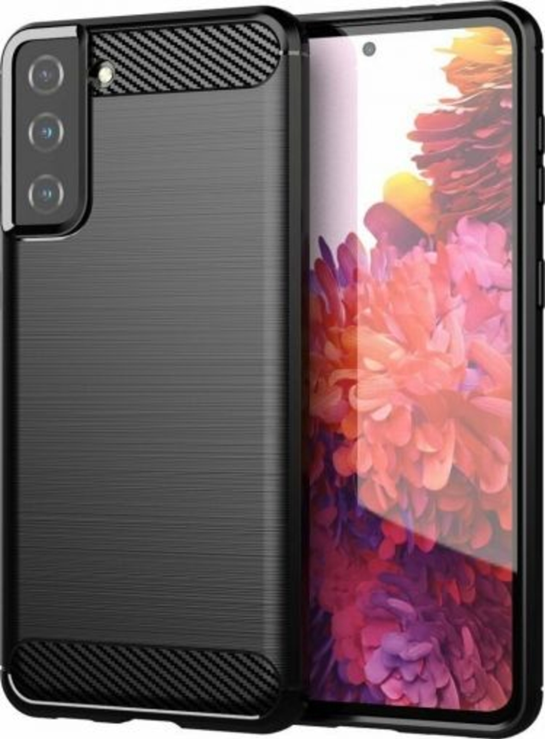 Anti Shock гръб Carbon за Samsung G991 Galaxy S21, Черен