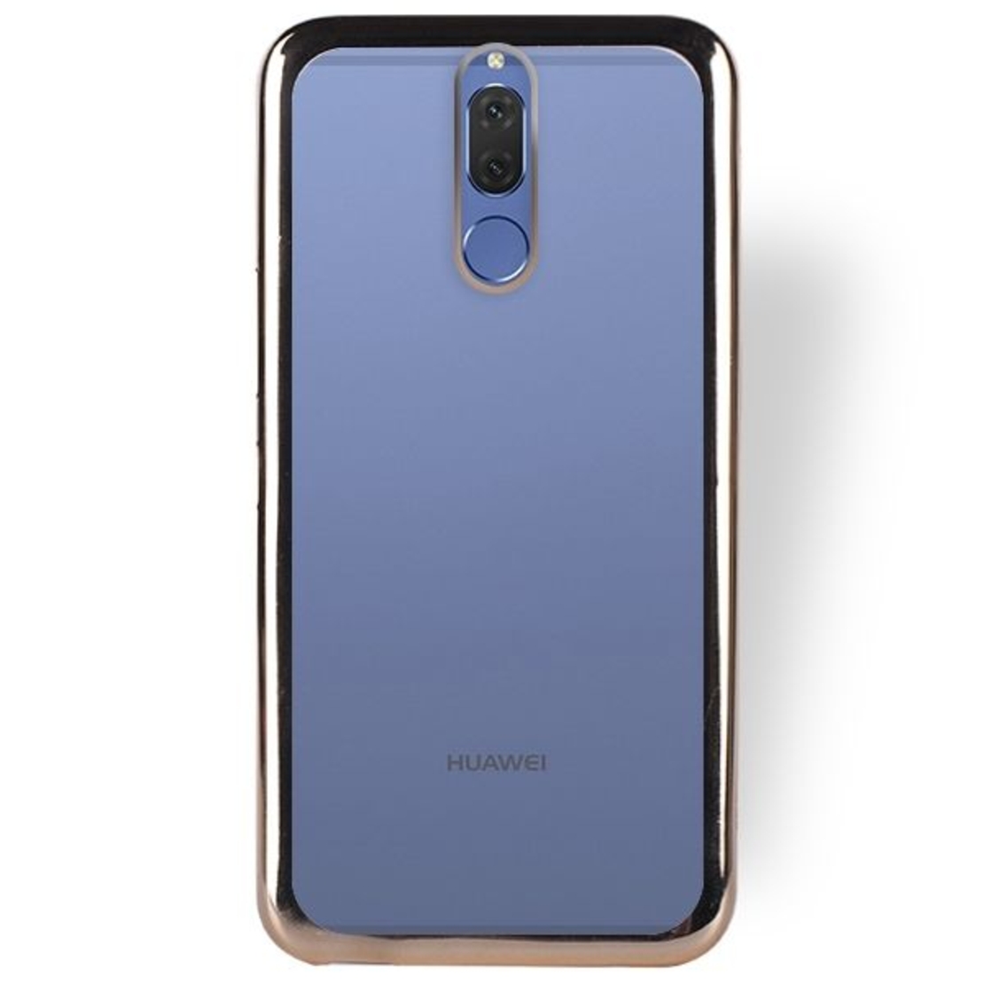 Луксозен прозрачен гръб Glossy за Huawei Mate 10 Lite, Златен