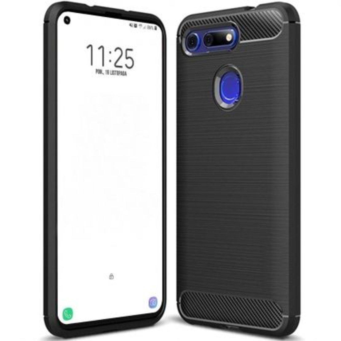 Anti Shock гръб Carbon за Huawei Honor View 20, Черен