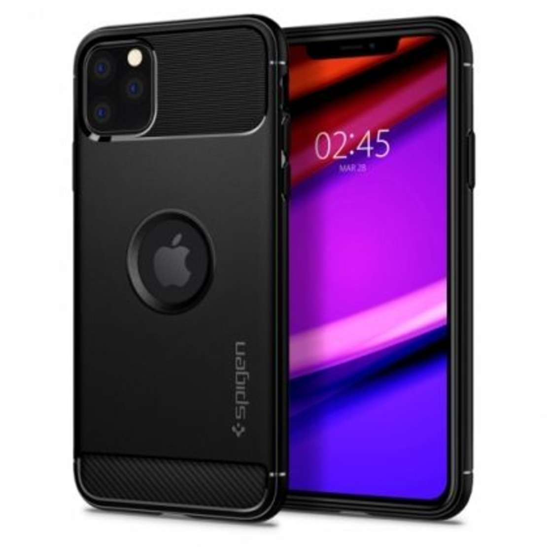Кейс Spigen, Rugged Armor, за Iphone 11 Pro, Черен Matt