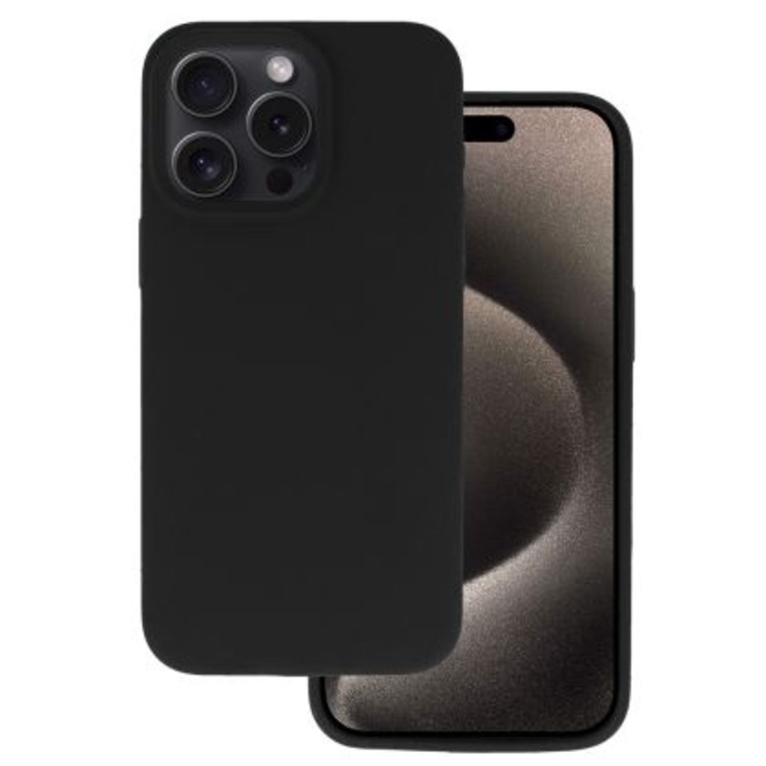 Кейс Silicone Lite за IPhone 16 Pro, Черен
