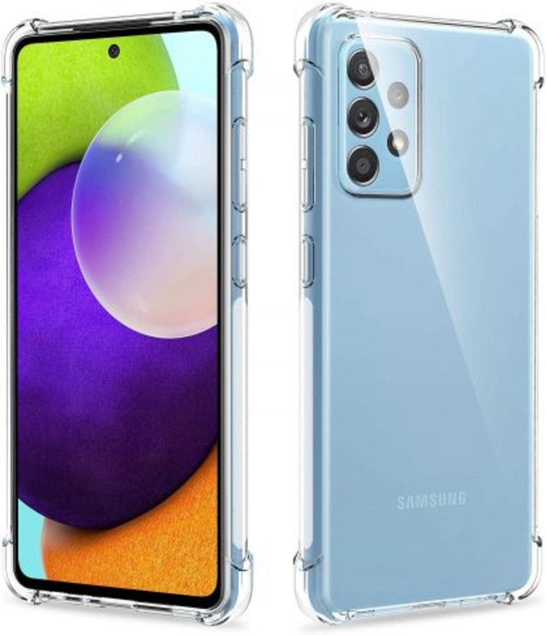 Anti Shock силиконов гръб за Samsung Galaxy A52/A52S 4G/5G, Прозрачен