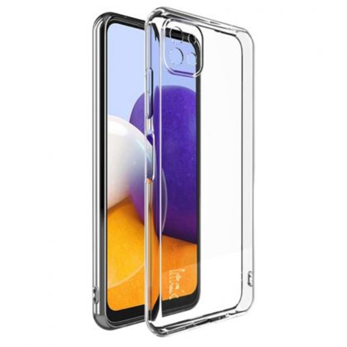 Плътен силиконов гръб Perfect 2mm за Samsung Galaxy A22 5G, Защита около камерите, Прозрачен